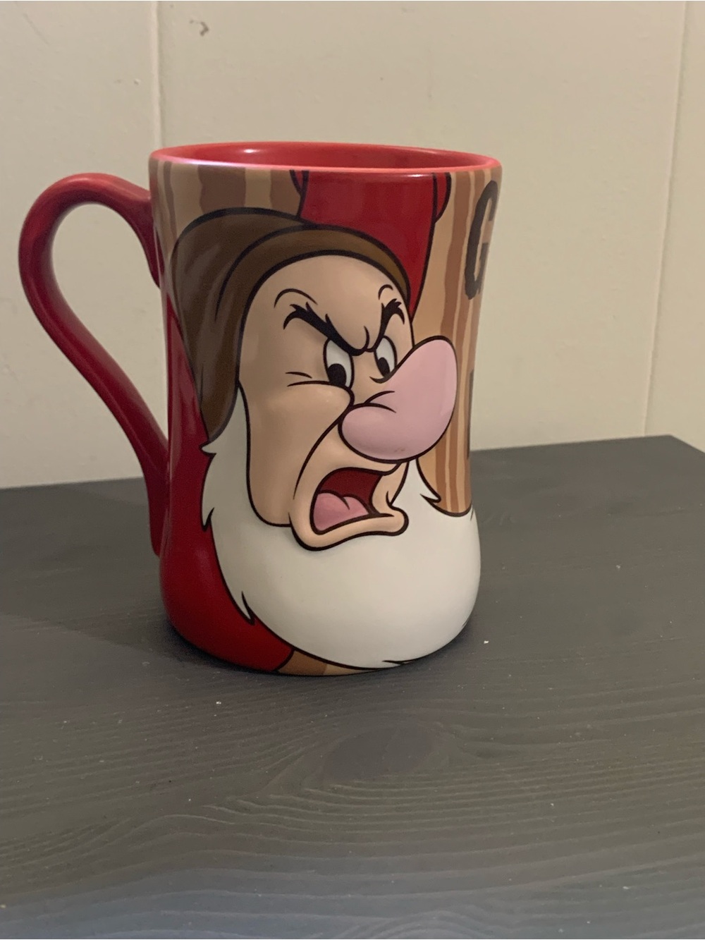 Disney Red Grumpy Character Mug